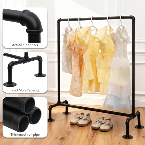 Kids Pipes Dress up Clothing Rack, Kids Clothes Rack, Child Garment Rack