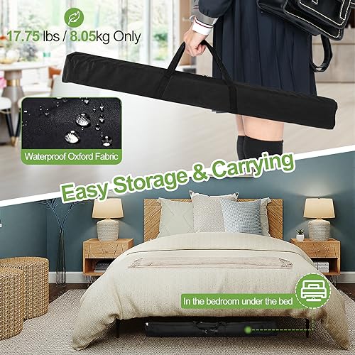 FUDESY 10x10ft Backdrop Banner Stand, Heavy Duty Step and Repeat Stand Kit | Adjustable Photography Background Frame Stand with Carrying Bag for Trade Show Display Photo Booth Parties Wedding Exhibition - size: 10x10ft