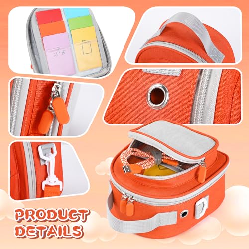 Carrying Case Compatible with Yoto Mini 2024 Edition & Headphone - color: Orange