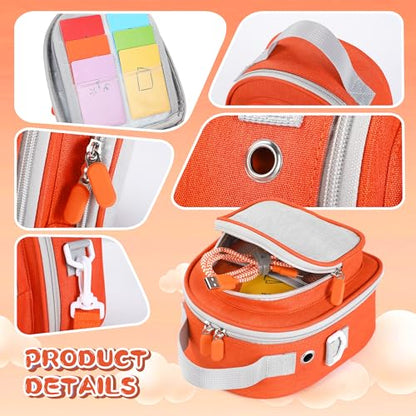 Carrying Case Compatible with Yoto Mini 2024 Edition & Headphone - color: Orange