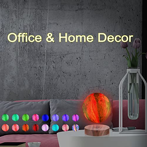 Floating Moon Lamp -3D Galaxy Levitation Moon Light,Magnetic LED Night Lights for Girls Boys Kids Women Birthday Graduation Gifts - color: 16 colors galaxy