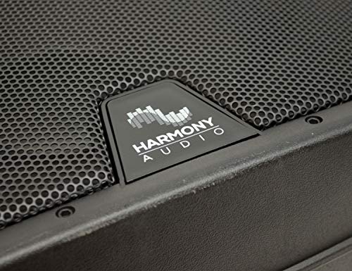 Powered PA Speaker 12" Inch 1000W Bluetooth DJ Harmony Audio HA-L12BA | Built-in amplification and wireless streaming, active sound reinforcement for bands, karaoke, weddings, parties - style: Single Pack