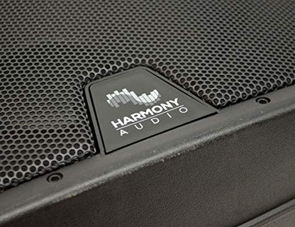 Powered PA Speaker 12" Inch 1000W Bluetooth DJ Harmony Audio HA-L12BA | Built-in amplification and wireless streaming, active sound reinforcement for bands, karaoke, weddings, parties - style: Single Pack