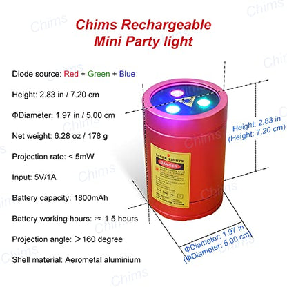 Mini Party Light Show LED Projector RGB 40 Patterns Sound Activated Portable Lighting for Party Dance Christmas Xmas Outdoor Camping Holiday Festival Gift Travel Family Party Disco DJ Music Show