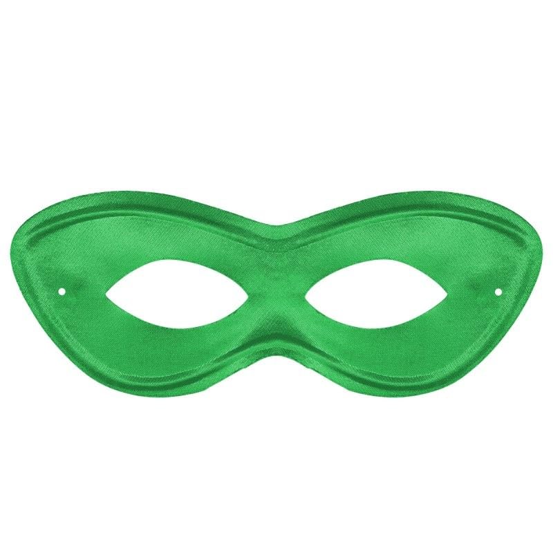 Green Super Hero Fabric Eye Mask - 2.87" x 8.25" - Durable, Comfortable & Perfect Fit - Ideal for Parties, Cosplay & More - color: Green
