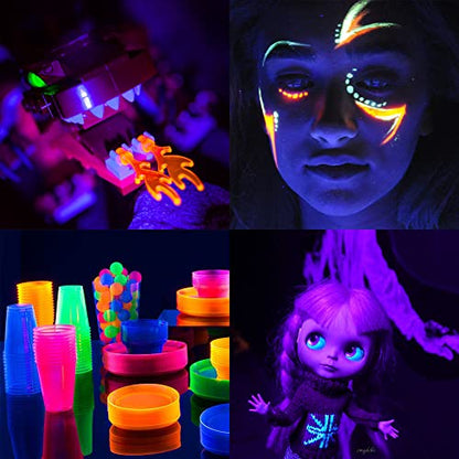 USB Black Light Strip, 6.6ft 10W UV LED Blacklight String Lights, 395-400nm, DC 5V, 120 Lamp Beads, Glow in The Dark for Halloween, Birthday, Party, Fluorescent Poster, Room, Bedroom Decoration - size: 6.6ft Strip