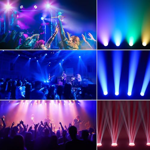 Zoom Moving Head DJ Light 19x25W RGBW Bee Eye LED Stage Lights Beam Wash Halo 8000K DMX 512/Sound/RDM Professional DJ Lighting for Party Live Show Wedding