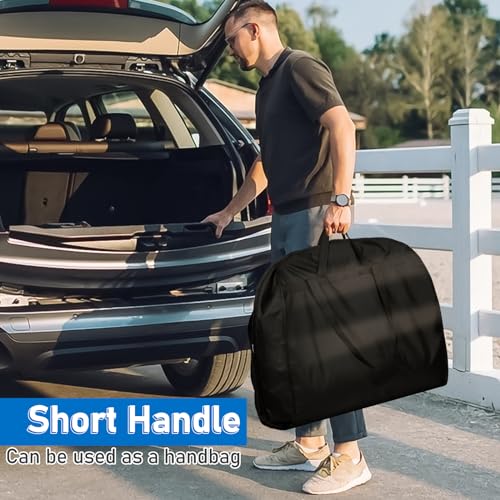MISSLO 60" Garment Bags for Travel 6" Gusseted Dress Bags for Gowns Long 4 Handles Hanging Clothes Travel Bag with Pocket for Gowns, Suits, Coats - size: 60 inch