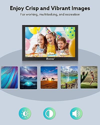 Eyoyo 5 inch Monitor, 800x480 Mini TFT LCD Screen Small Camera | Video Monitor 1/4 Screw Hole with HDMI/VGA/AV Video Input for Car PC DVD DVR CCD DSLR-140° Wide Angle Metal Housing - style: 5 inch monitor