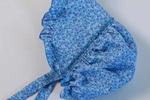 Making Believe Girls Deluxe Bonnet - 4-8 Years (Choose Color) - color: Blue Calico