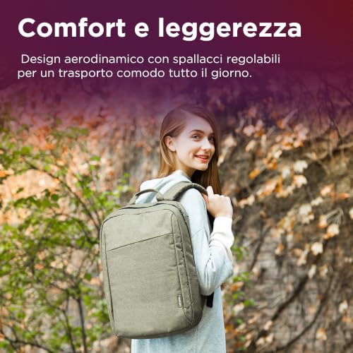 Lenovo B210 15.6-Inch Laptop Backpack, Camo Green – Water-Repellent Computer Bag for Men & Women, Lightweight Travel Backpack with Padded Laptop Sleeve, Durable Casual Daypack - color: Camo Green, size: 15.6 inch