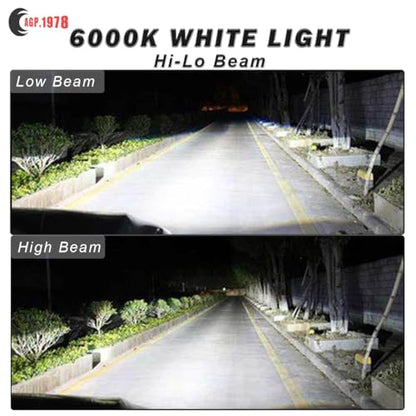 Par 36 LED Tractor Work Light Replace OEM: 267185, 70267185 Compatible with John Deere 1020, 1520, 1530, 2010, 2020 with Rubber Housing (Hi-Lo Beam / 24W) - style: Hi-Lo Beam / 24W