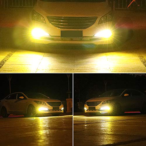 H8 H9 H11 LED Fog Light Bulbs DRL 2800 Lumens Xtreme Super Bright 5730 33-SMD 12V LED Bulbs Replacement for Cars, Trucks, 6000K Xenon Yellow - color: yellow