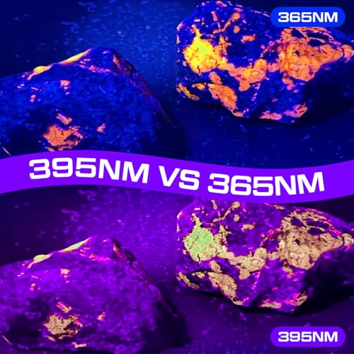 365NM UV Black Light Bar, 18W LED Blacklight Strip, 16inch Linkable UV Blacklights with Switch for Uranium Glass & Mineral Display, Glow Party, Halloween,2 Pack - style: 18W-2PACK