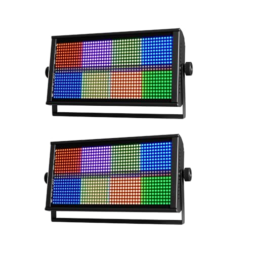 MINGJIE 500W RGBW LED Strobe Light, DMX512 Stage Blinder