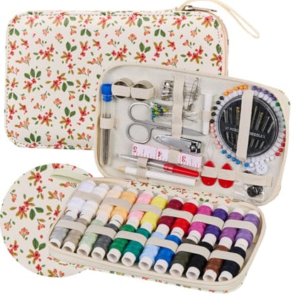 130PCS Printing Travel Sewing Kits for Adults Hand Sewing Accessories - color: 130PCS-HGXC