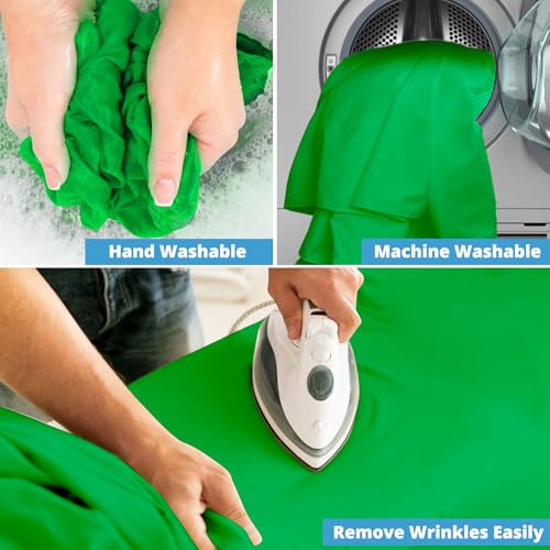 12 X 10 FT Large Green Screen Backdrop for Chromakey Photography Background - color: Green