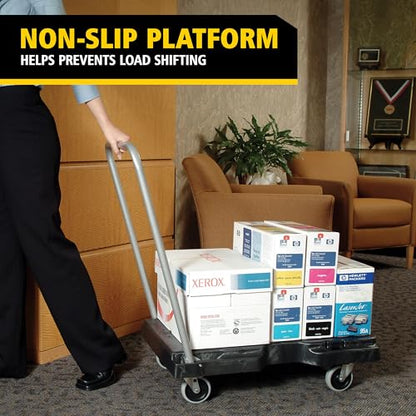 Rubbermaid Commercial Products Convertible Folding Utility Dolly/Cart/Platform Truck with wheels, 250 lbs Capacity, for Moving/Warehouse/Office - style: 250 lb. Capacity, 3" Casters