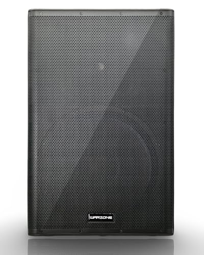 Warzone 1X WPTS15 Apollo-Active Series 2500W Peak Power 15-Inch 2-Way Powered Speaker, Class D & AB Amplifier, Bluetooth, DSP Modes, and 136dB Max SPL for Pro Audio DJ Party