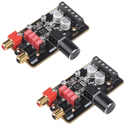 DROK 15W+15W 2.0 2pcs 12V Amplifier Board, Dual Channel Audio Amplifier Board PAM8620 DC 8-26V 24V Digital Stereo Amp Module Class D Mini Power DIY Amplify Circuit for Sound System Speaker - size: 15W+15W/2pcs