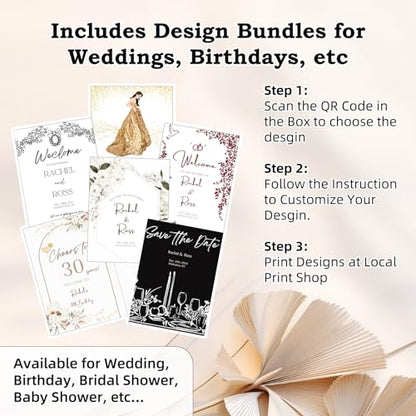 Wedding Sign Holder, Adjustable Welcome to Our Wedding Sign Stand W/Design Bundle & Leather Sign Hanging Straps, Heavy Duty Easel Stand for Sign, Wedding Seating Chart Stand, Easel for Display (Gold) - color: Gold