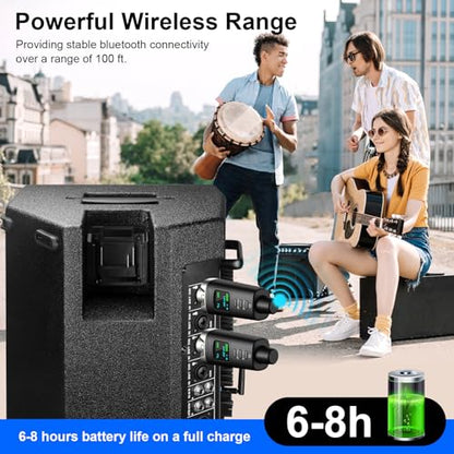 AK-M1 XLR Bluetooth Receiver-High-Fidelity Wireless Audio Adapter,100ft Stable Connection,Stereo for Speakers,Mixers,DJ Equipment,Weddings(2 Pack) - color: Receiver x2