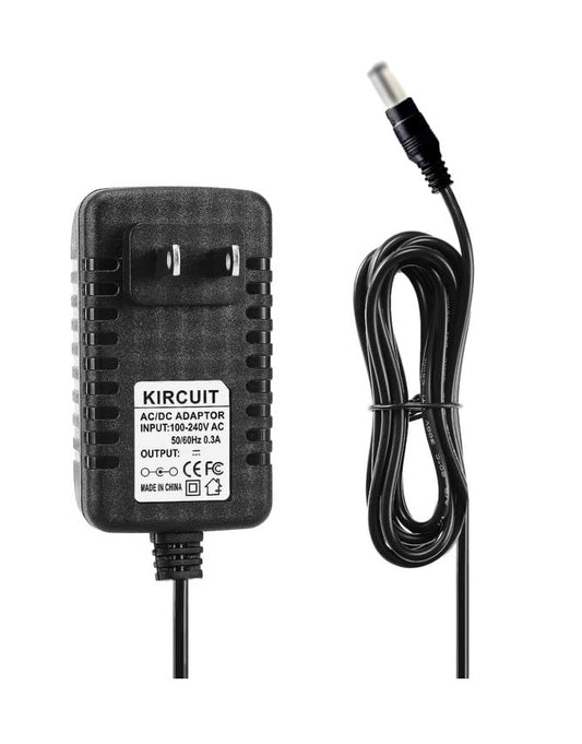 12V AC/DC Adapter Compatible with Fifine M-K036 K036-A UHF Dual Channel Wireless Handheld Microphone Karaoke Microphone System DC12V 0.5A 12VDC 500mA Power Supply Cord Cable Battery Charger