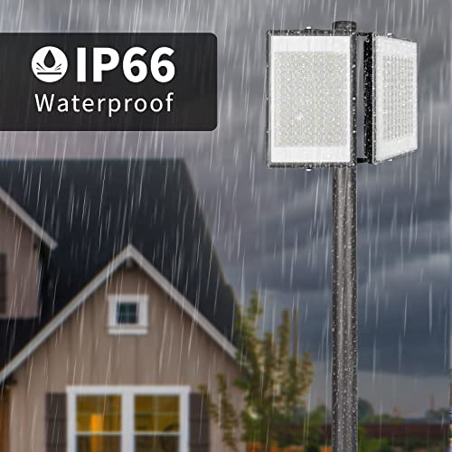 400W LED Flood Light, 40000LM Super Bright Outdoor Security Lights with Wider Lighting Angle,6000K Daylight White, IP66 Waterproof Outdoor Lighting for Garage, Garden, Yard, Parking Lot - size: 200W- Flood Light-2Pack