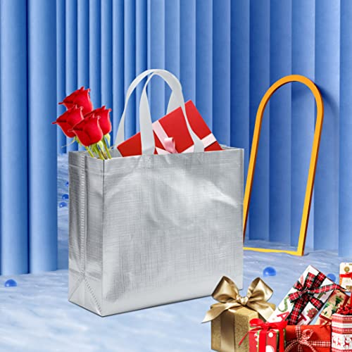 6 Pcs Reusable Large Gift Bags with Handles for Party Wedding - color: Gold&silver&rose Gold