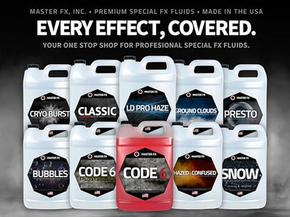 Master FX Hazed and Confused High Quality Haze Fluid – Professional Water-Based Formula for Concerts, Theatre, and More - Produces Clean, Even Haze for Superior Light Beams and Clarity - 55 Gallon - size: 55 Gallon Drum