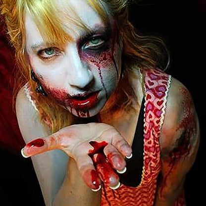 Mysense Fake Blood Spray,Blood Splatter,Halloween Faux Blood Makeup,Washable Fake Blood for Clothes,Zombie Vampire Monster Scary Clown Costume SFX Cosplay,0.35oz(10ml) - color: Fake Blood Spray - 0.35oz