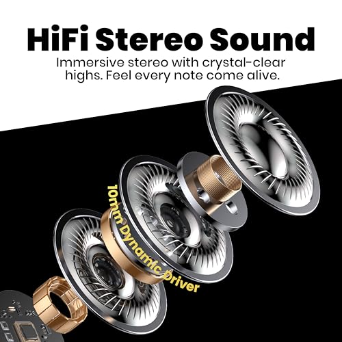 in Ear Monitor Headphones, HiFi IEM Wired Earbuds, Deep Bass Sound Isolating Earphones with USB C to 3.5mm Adapter and Detachable 2 Pin Cable for Singer/ Musicians/ Drummers