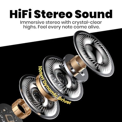 in Ear Monitor Headphones, HiFi IEM Wired Earbuds, Deep Bass Sound Isolating Earphones with USB C to 3.5mm Adapter and Detachable 2 Pin Cable for Singer/ Musicians/ Drummers