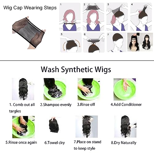 Akstore 28 inch Fashion Wigs Long Wavy Curly Hair Cosplay Wig (Purple) - color: Purple