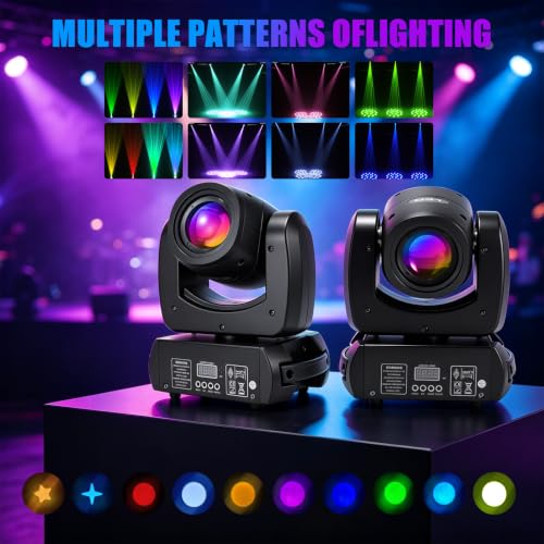 150W LED Moving Head Light, Sound Active DMX DJ Stage Light - size: 1 Pack