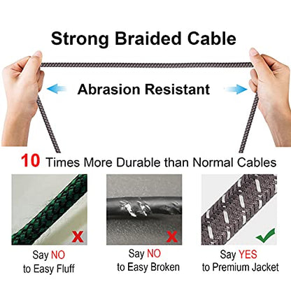 XLR Cables Braided for Microphone 6 Feet 6 Packs | Premium Color Coded, Anti-tangling, Balanced 3 Pin XLR Male to Female, Durable, Noise Reduction, 22 AWG - size: 6-Pack 6ft