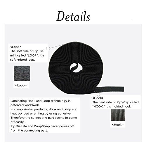 Rip-Tie WrapStrap 1/2" x 15 Feet Roll (Orange) - color: Orange