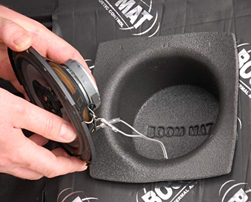 Design Engineering 050380 Boom Mat Speaker Baffles, 6" x 9" Oval (Pack of 2 | Automotive Sound Deadening Mat Reduces Road & Engine Noise Vibration Dampening Insulation Easy Peel-and-Stick Install - size: 6" x 9", style: Oval