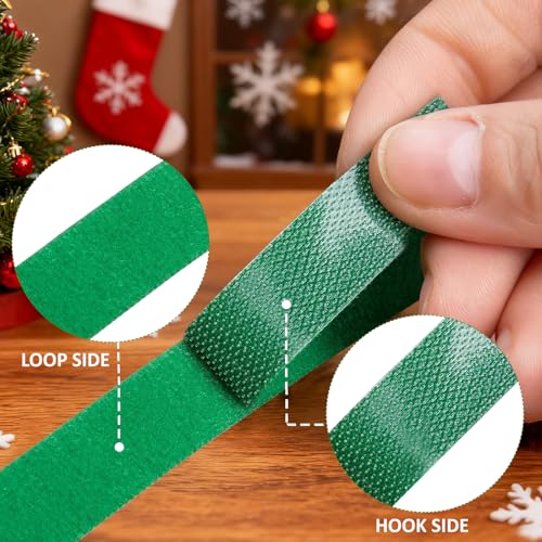 120 Pcs Hook＆Loop Garden Plant Cable Ties 12 Inch Adjustable Nylon Garden Fastener Strap for Climbing Plant and Vines