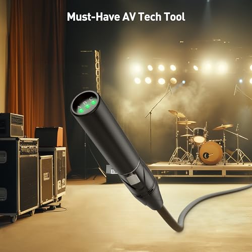 Cable Matters XLR Cable Tester, XLR Sniffer for Microphones and DMX | For DMX Lighting and Audio Equipment