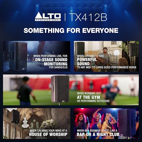 ALTO TX412B 600W 12" Battery PA Speaker - size: 412B