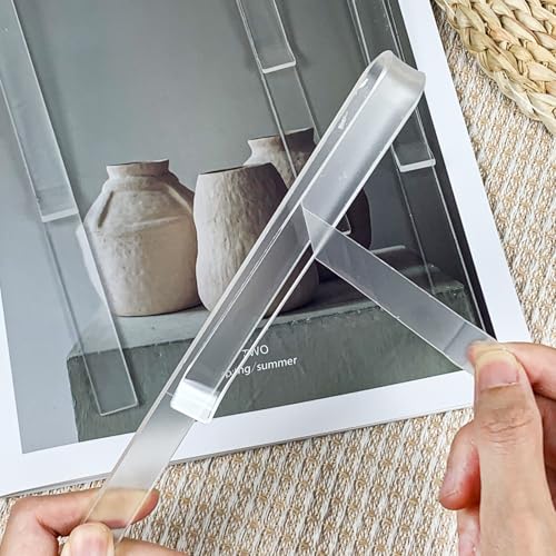 6 Pcs Clear Acrylic Music Stand Clips and Sheet Music Page Holders | Transparent, Reading Clips Hold Pages On A Music Stand, For Wind Musicians, Rehearsals, Practice, and Outdoor Performances