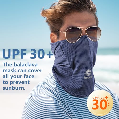 Balaclava Ski Mask, Sun Protection Breathable Face Cover Men Women - color: Navy