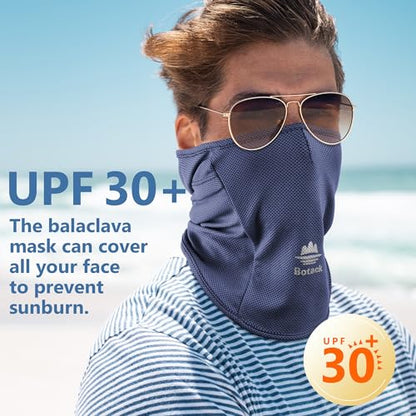 Balaclava Ski Mask, Sun Protection Breathable Face Cover Men Women - color: Navy