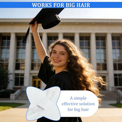 2026 Graduation Cap Headband Insert, Holder Clip Secures Grad Cap for Students, Grad Hat Hair Bands Holder Insert Companion, Hat Accessories for Graduates Anti-Fall Headbands (Clear 1pcs) - color: Clear 1pcs