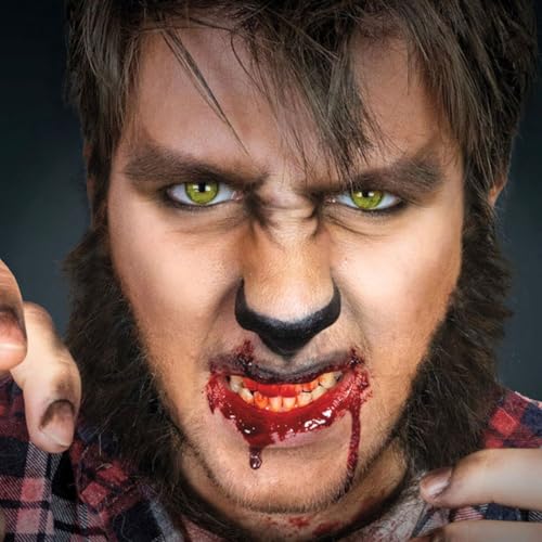 Mehron Makeup Tri-Color Halloween Makeup Palette - WEREWOLF | 12 Shades of Mehron Greasepaint in 1 Easy to Use Palette. Perfect for Quick Costume Looks. Cruelty Free & Made in the USA. - color: Werewolf