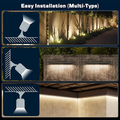 LED Wall Washer Light Bar, Tunable White 2700K-6500K, Smart WiFi App and RF Remote, Smooth Dimming, 8 Modes, Linkable 20in IP65, AC120V Plug-in for Porch Patio Sign - size: 20" 36W Tunable White(2700-6500K)