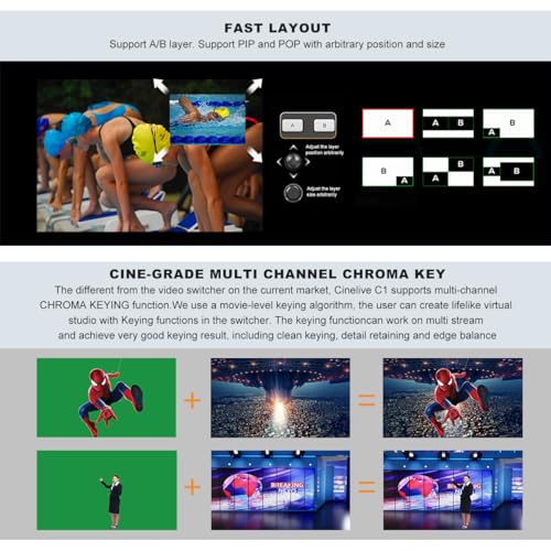 CINETREAK V1 Vertical Livestreaming Video Switcher Mixer with PVW/PGM Output PTZ Camera Control, RTMPs Livestream for Instagram, TikTok - style: Cinetreak V1