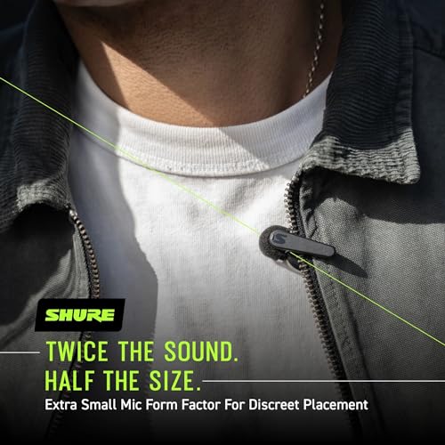 Shure MoveMic One - Pro Direct to Phone Wireless Lavalier Microphone for iPhone & Android, Bluetooth Mini Mic, 24 Hours Charge, Quick Set Up, IPX4, Compact & Portable Clip Lav (MV-ONE-Z7) - style: Single Channel