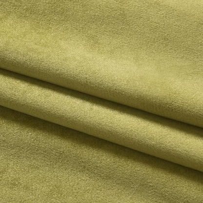 Roslynwood Velvet Curtain Cyan Yellow 63 inch Long - Curtains Block Light Super Soft Luxury Thermal Insulated Rod Pocket Window Drapes Panels for Living Room/Bedroom, 52 by 63 Inch, 2 Panels - color: Cyan Yellow, size: 52"W x 63"L (Pack of 2)